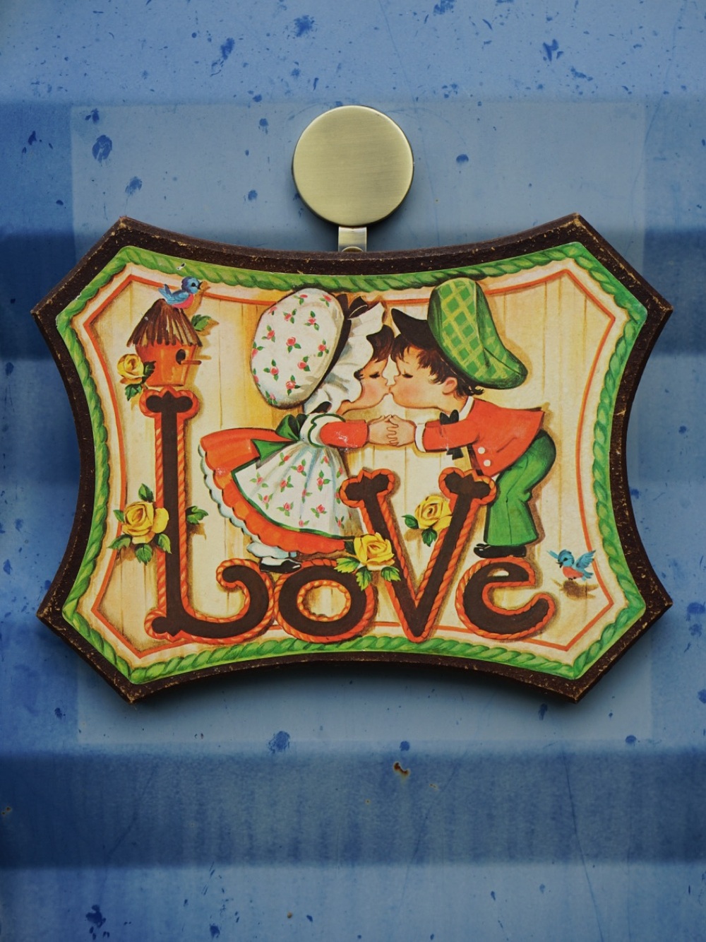 Vintage 70s Homco "Love" Plaque